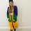 Thumbnail: Mardi Gras Color Block Knit Cardigan