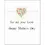 Thumbnail: Mother's Day - Thank You Mom Heart of Flowers Greeting Card