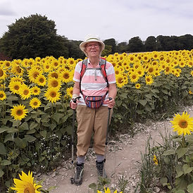 Mary's husband, Derek started showing signs of dementia in 2022, and then he had a stroke. Mary says ""We found ourselves in a new world in which Sage House was a great blessing, Derek attends Sage House one day a week and he enjoys all the attention and interesting activities."
Mary and some of her family walked 15 miles along the South Downs Way to raise funds for us. Thank you so much!