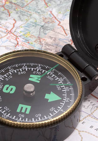 Compass On Map