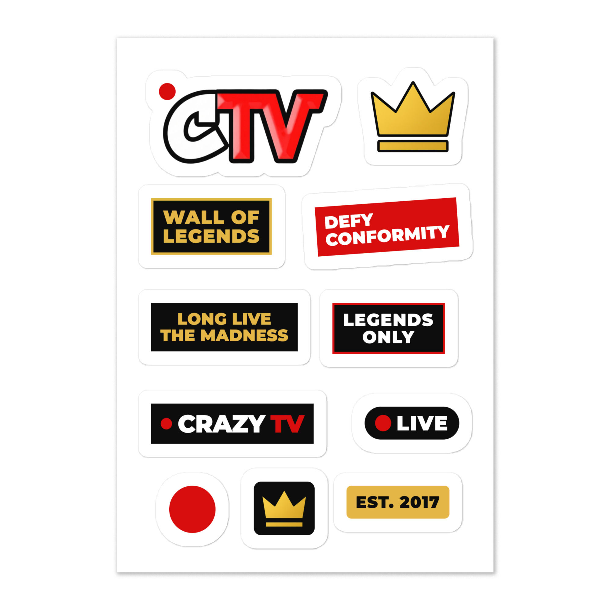 CTV Sticker Sheet