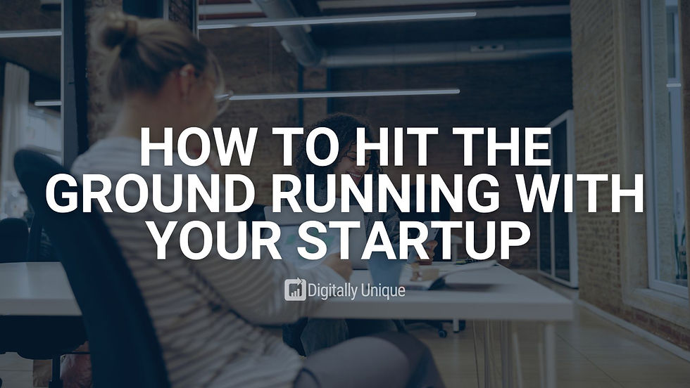 How To Hit The Ground Running With Your Startup Digitally Unique - Link building services UK