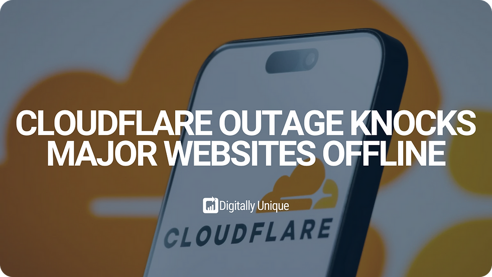 Cloudflare Outage Knocks Major Websites Offline – Including X and Key Marketing Tools