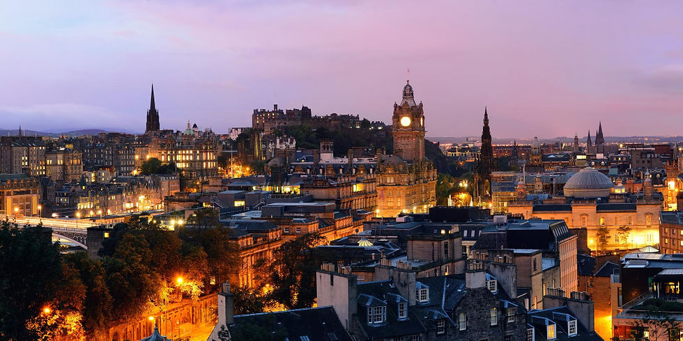 Edinburgh at night