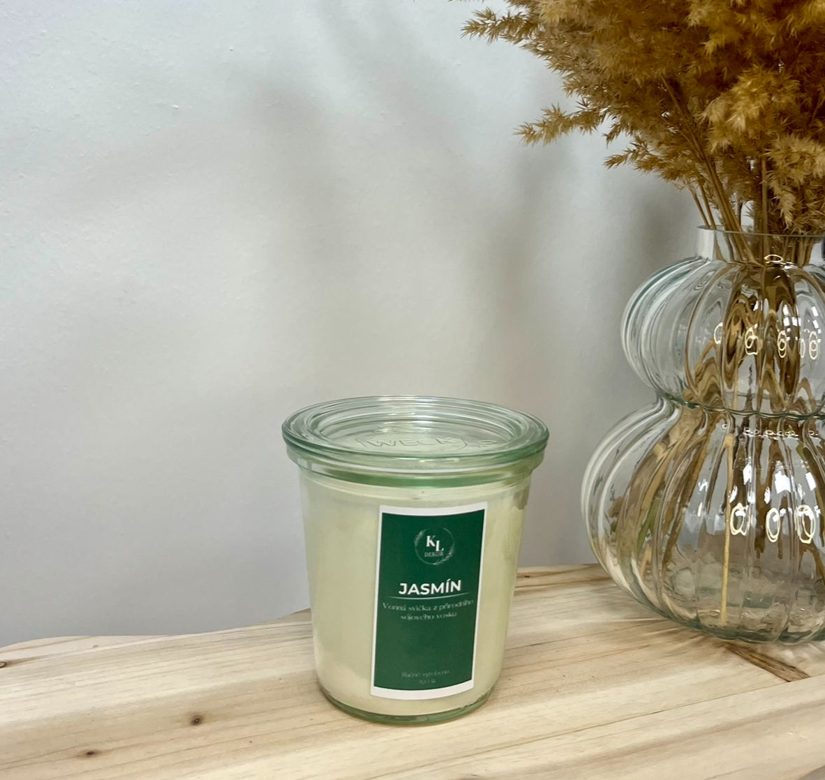 Vonná svíčka ve skle - JASMÍN