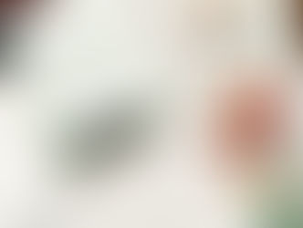 Close-up of a name card with "McNally" in green text attached to a menu. Background features a colorful floral design.