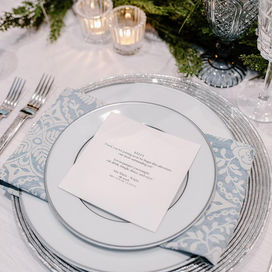 Thank You card on themed table setting.