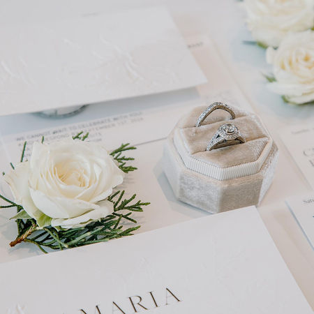 Bespoke stationery with custom embossing.