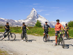bikers in Zermatt