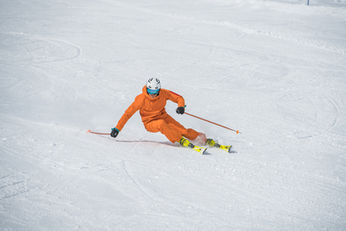 a ski instructor from the mountain company 
