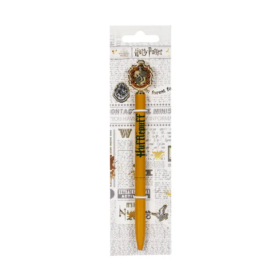 Thumbnail: Harry Potter Hufflepuff Pen with Metal Topper