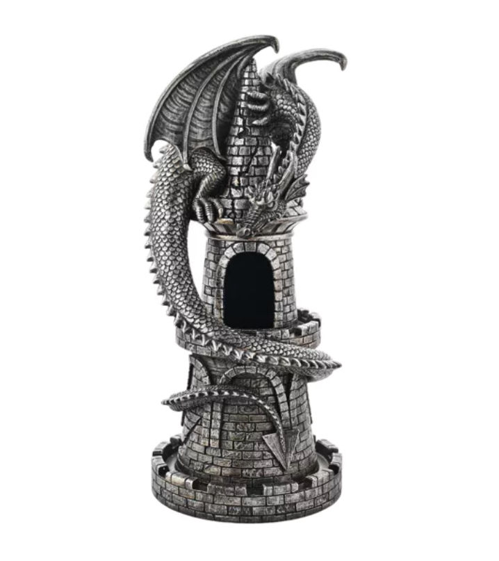 Miniature : Silver Dragon Tower Lamp