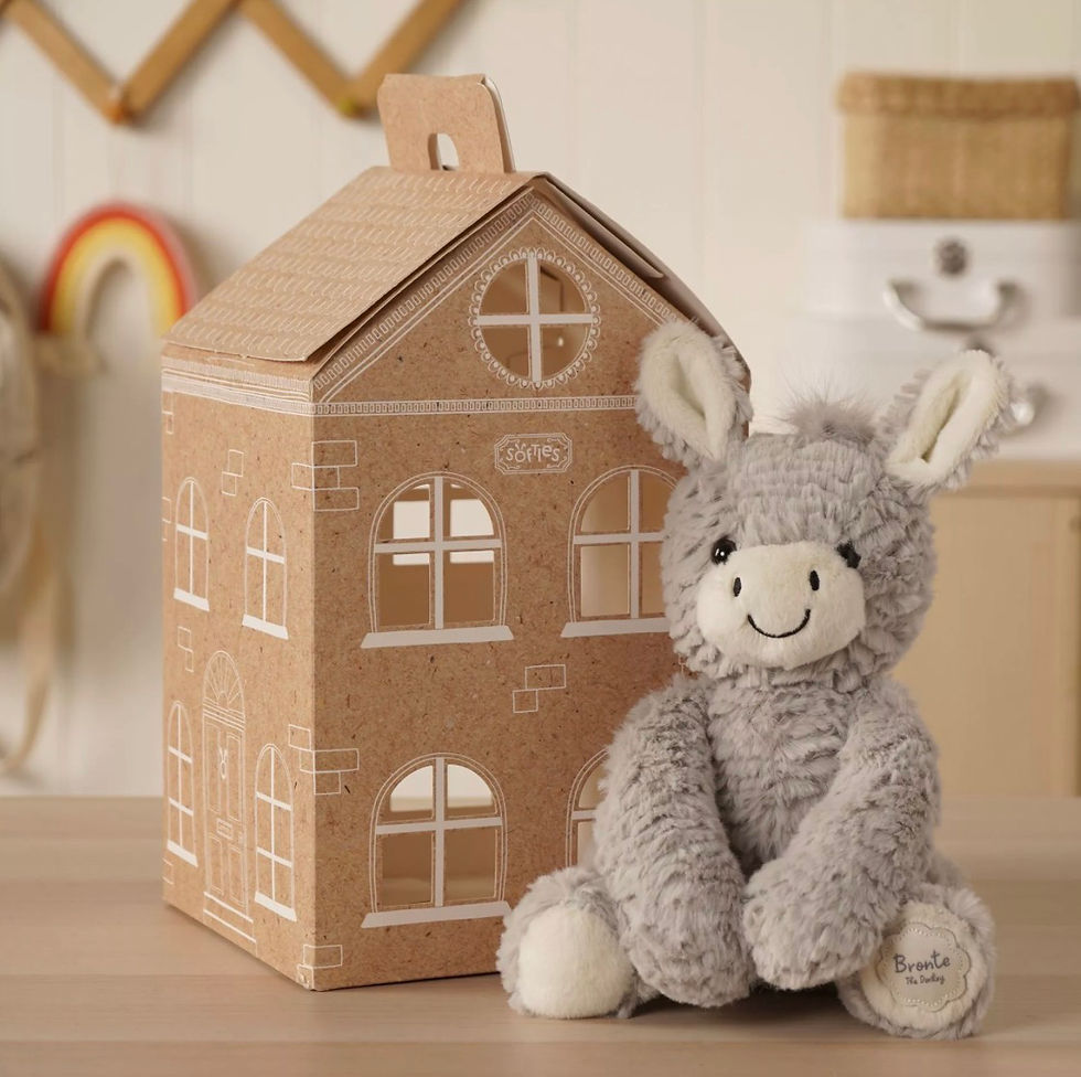 Miniature : Softies Brontë the Sitting Donkey Plush