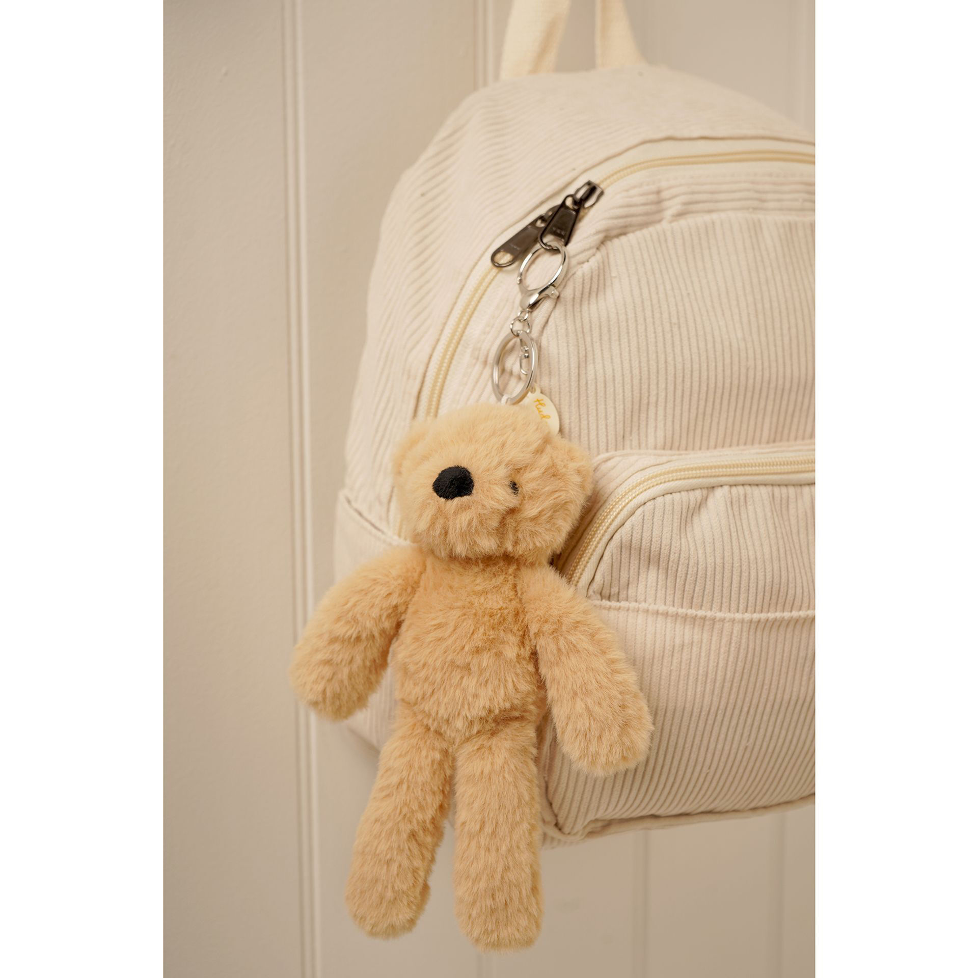 Softies Hudson the Light Brown Bear Plush Keyring
