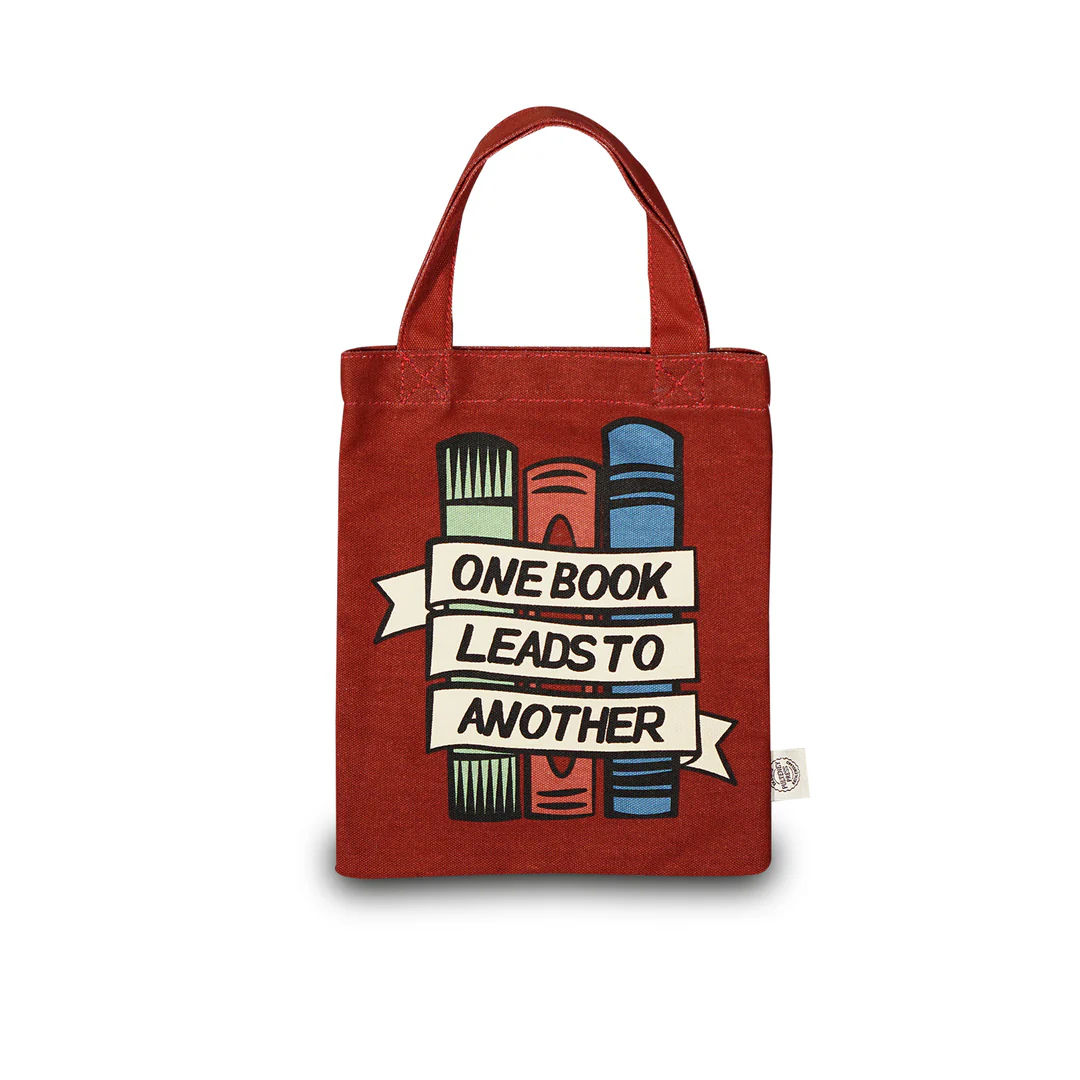 One Book Leads to Another Mini Tote Book Bag
