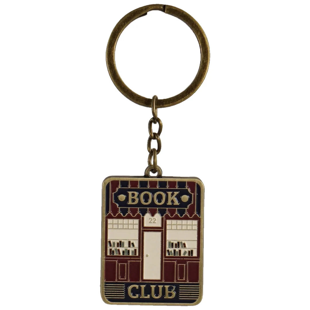 Book Club Metal Keyring 