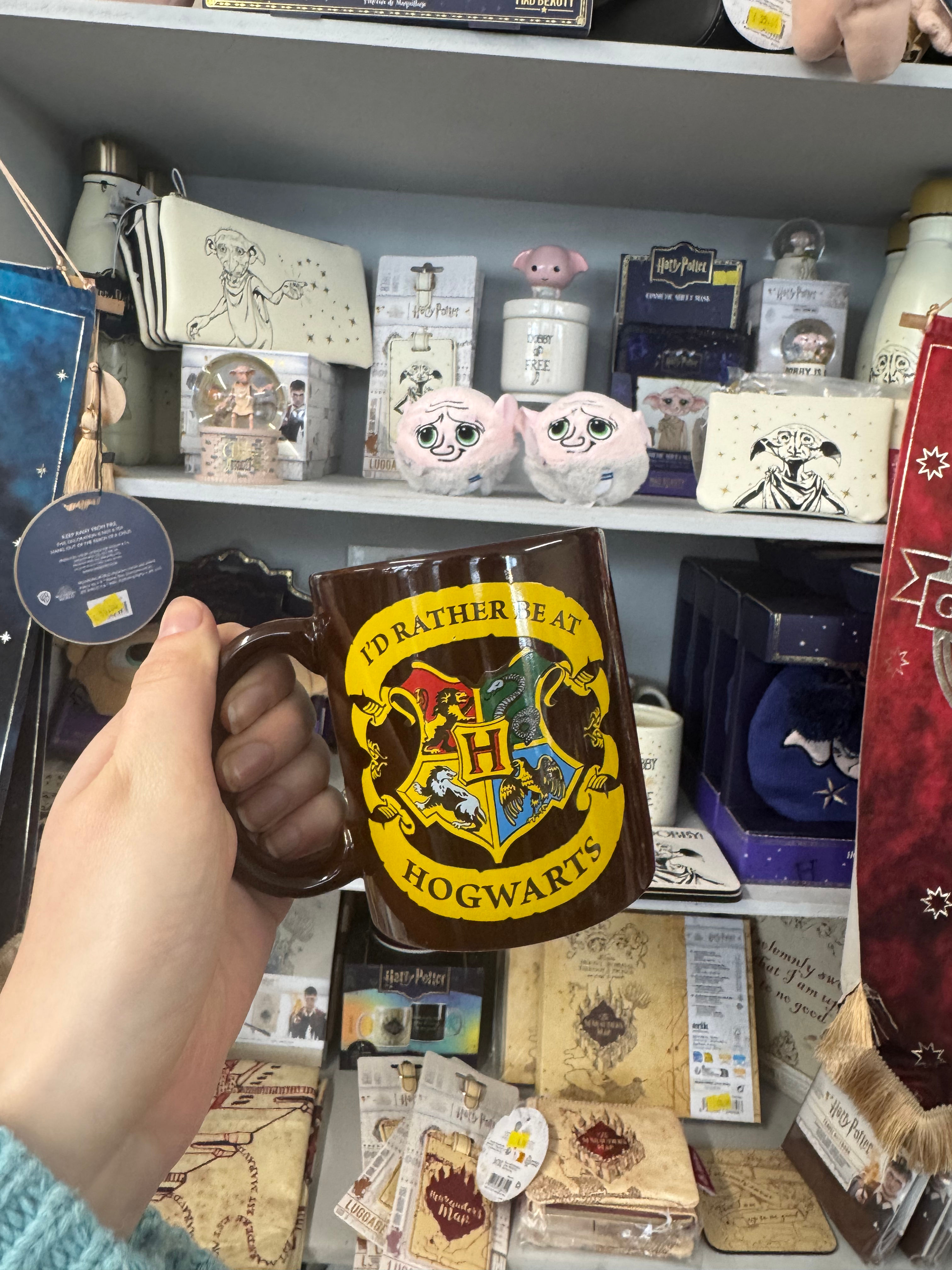Harry Potter I’d Rather Be at Hogwarts Crest Mug