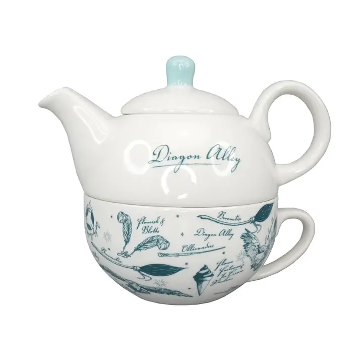 Thumbnail: Harry Potter Diagon Alley Tea For One Teapot & Cup