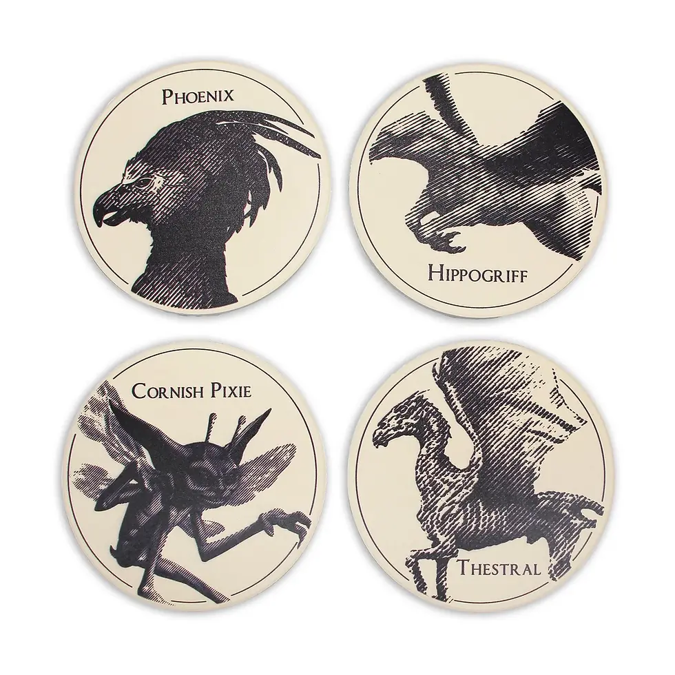 Harry Potter Magical Creatures Set of 4 Coasters
