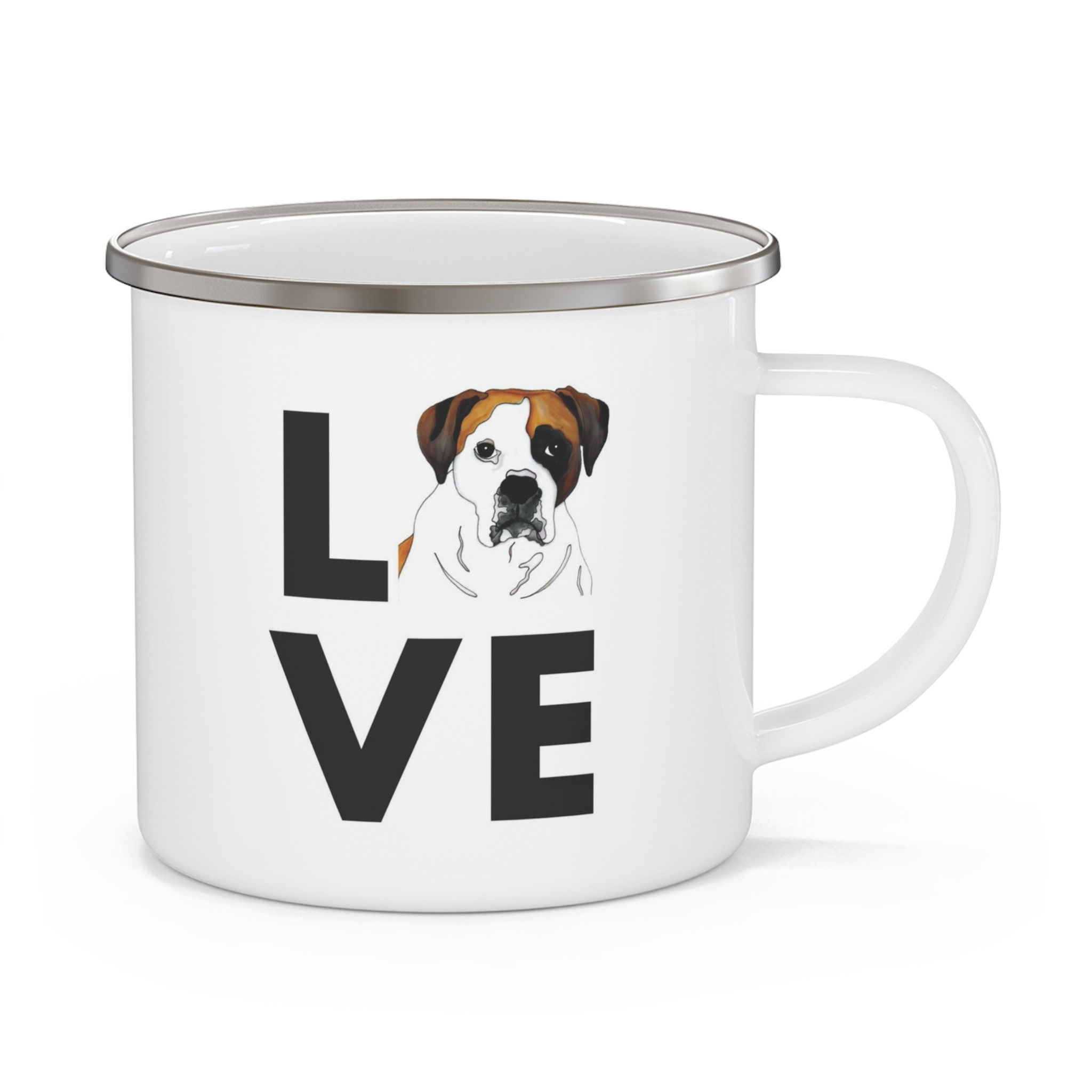 Stole My Heart Boxer 2 Personalized Enamel Mug
