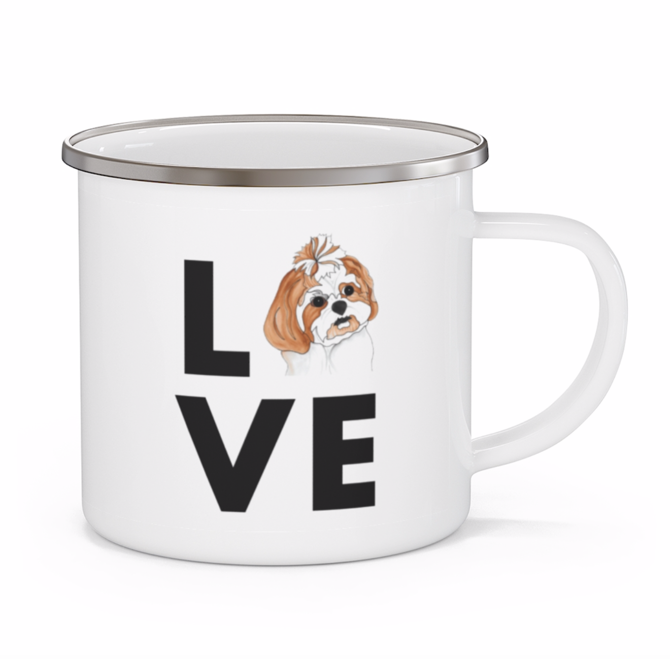 Stole My Heart Shih Tzu 2 Personalized Enamel Mug