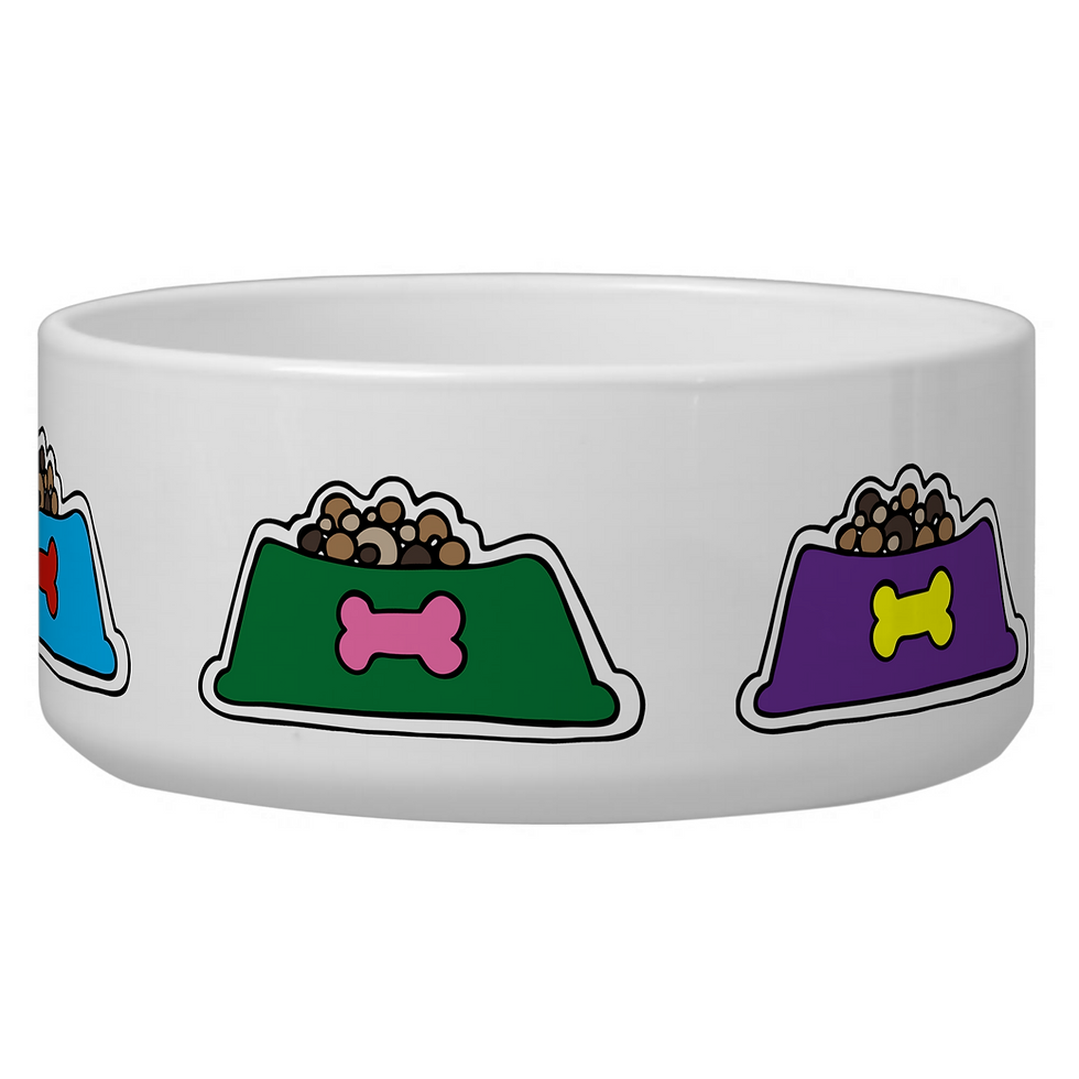 Thumbnail: Feed Me! Ceramic Dog Bowl
