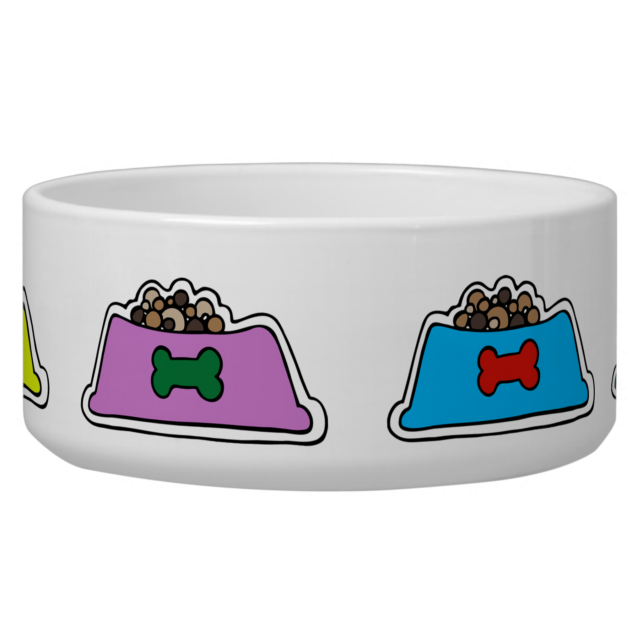 Feed Me! Ceramic Dog Bowl