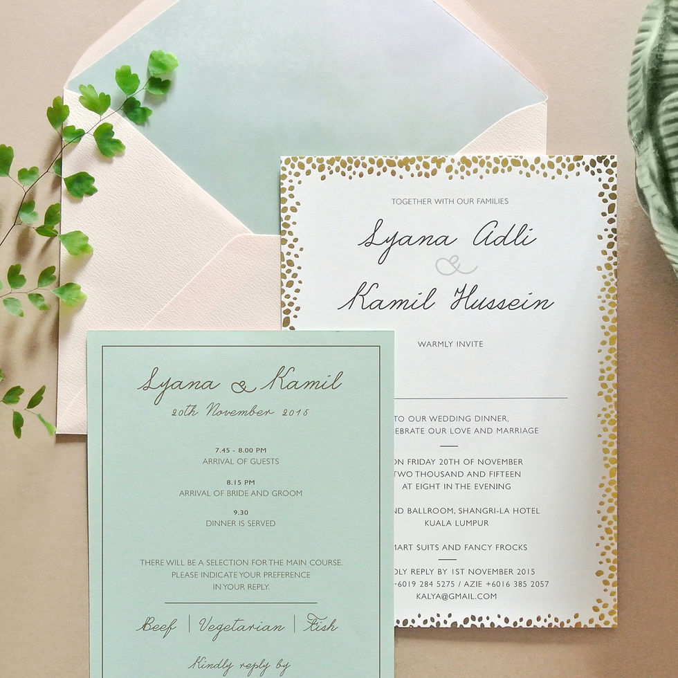 Wedding Cards Malaysia Caramel Paper Designs Kuala Lumpur