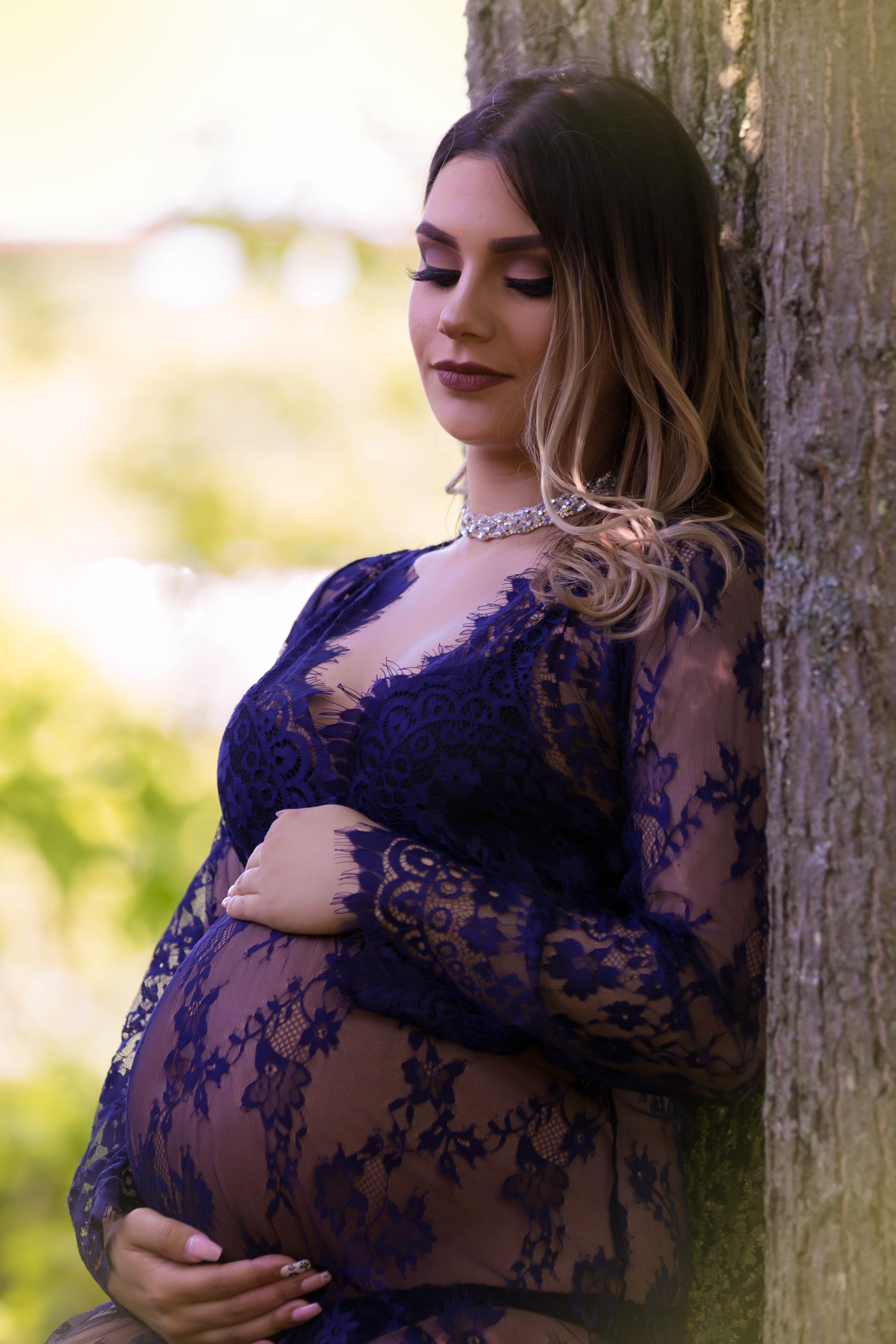 NAVY BLUE LACE