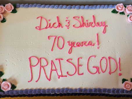 Dick and Shirley Celebrate 70 Years