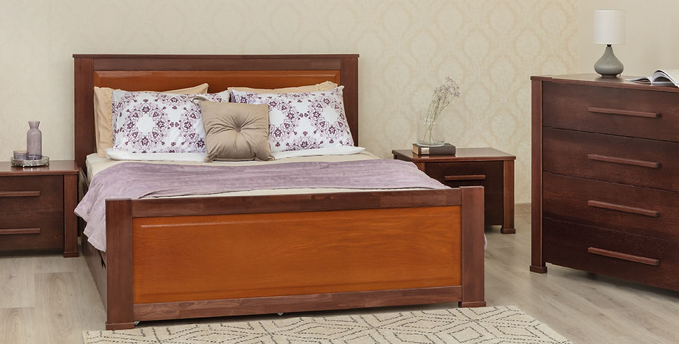 Кровать OXFORD с филенкой и ящиками - ОЛИМП