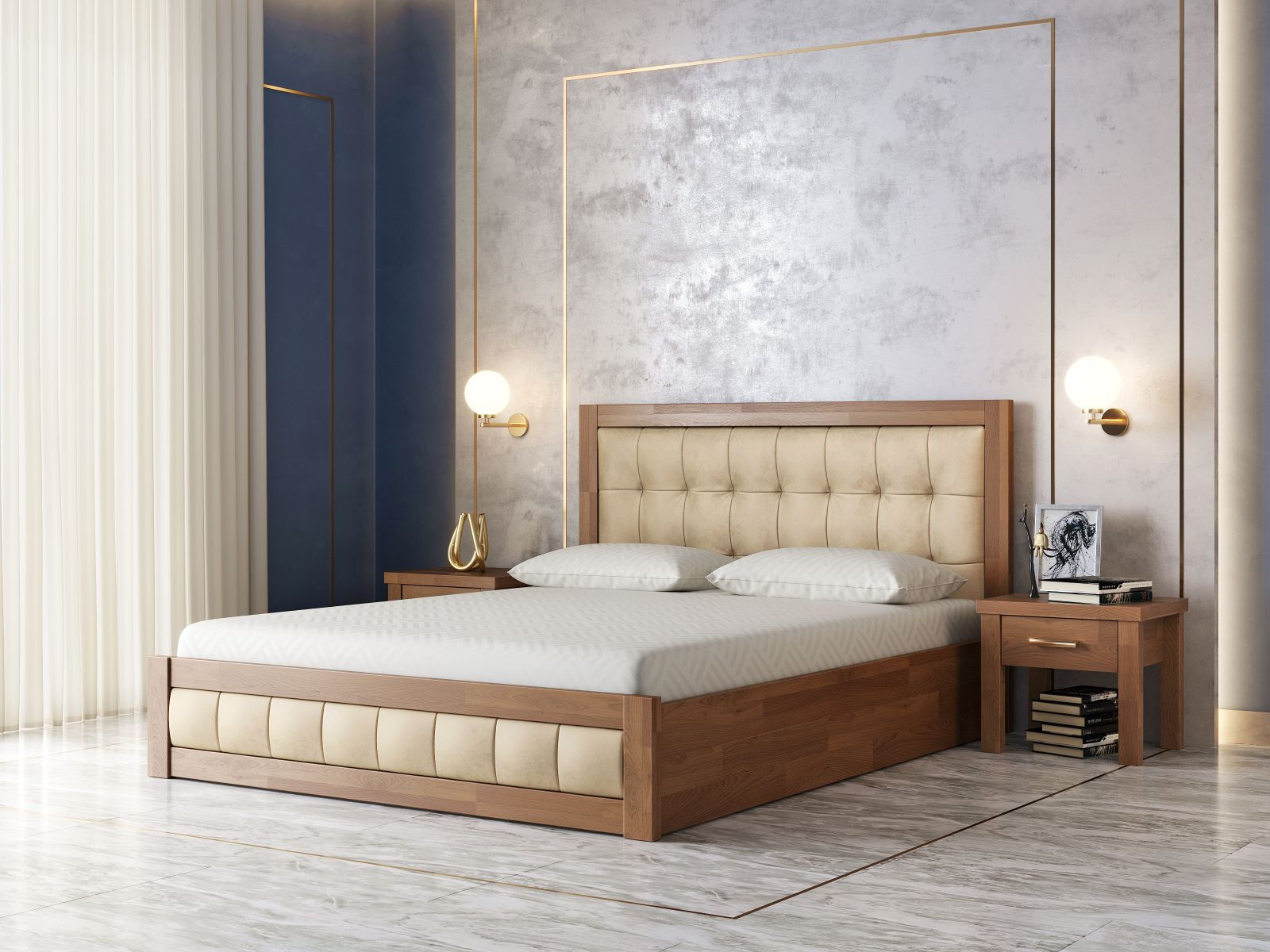 Кровать «Мадрид 50 Плюс» с подъемным механизмом - Лев