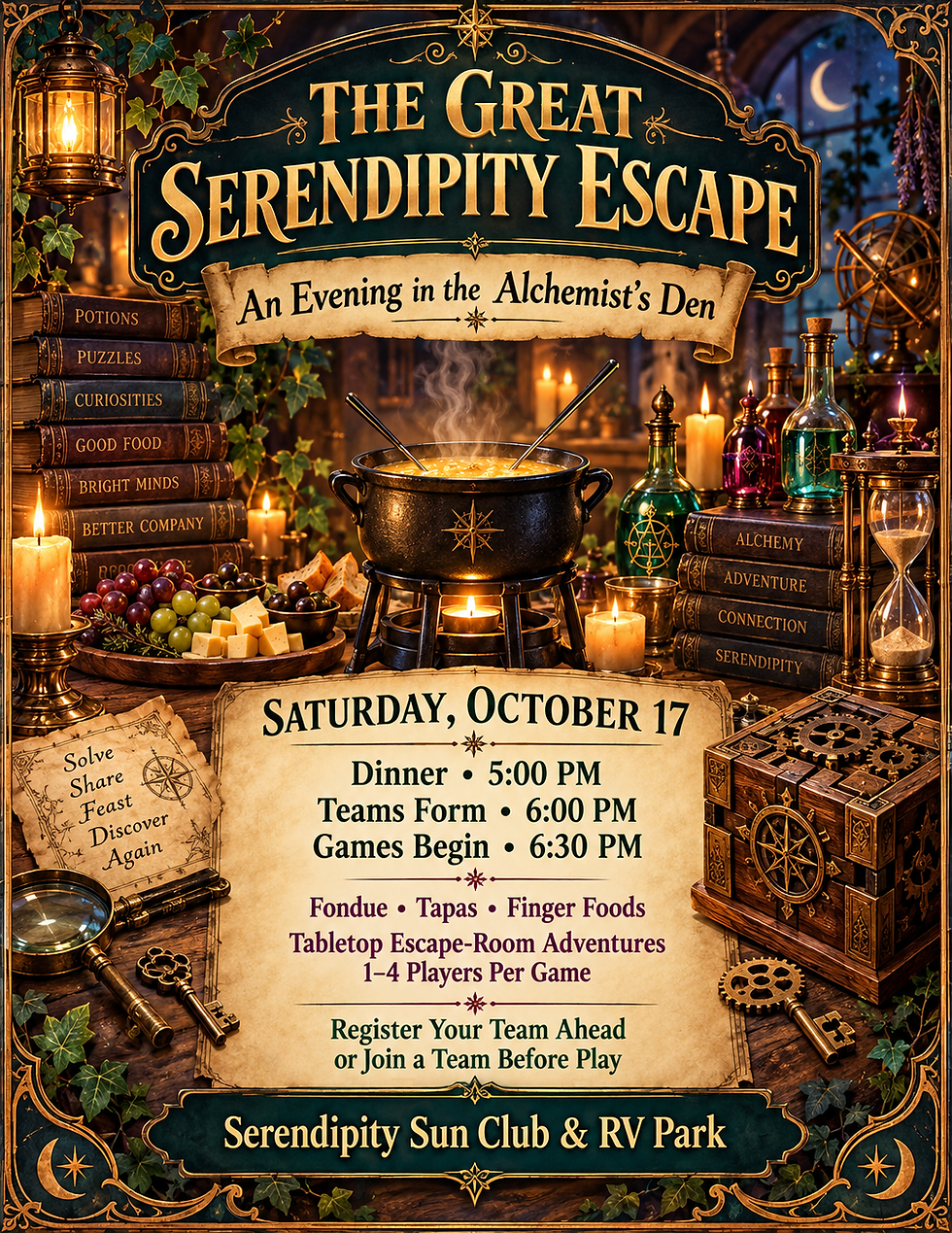 ⚗️ THE GREAT SERENDIPITY ESCAPE 🔐
