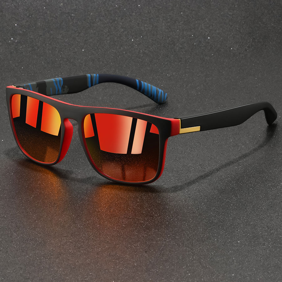 Thumbnail: Fashion Vintage Square Sunglasses Men Women Fishing Driving Man Luxury Brand Des
