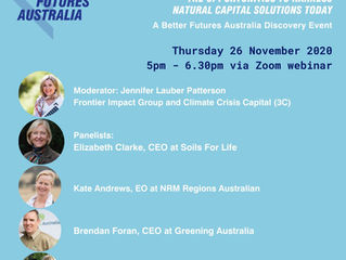 Better Future Australia: November 20-26 Webinar Series