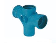 พีวีซี สี่ตาดับบลิว 90° แหวนยาง (PVC 90° Long Turn Y-Branch Rubber Ring Socket)