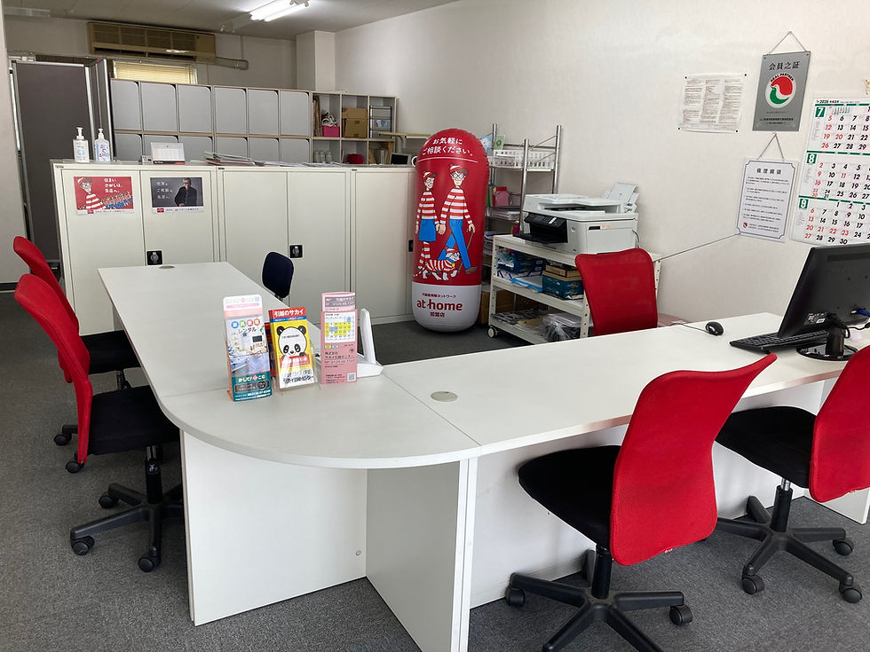 合同会社アライブUbeRentの店内カウンター|宇部市・山陽小野田市の賃貸仲介