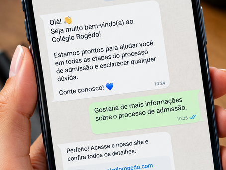 Atendimento pelo WhatsApp - Colégio Rogêdo