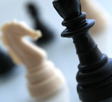 Chess Pieces Closeup