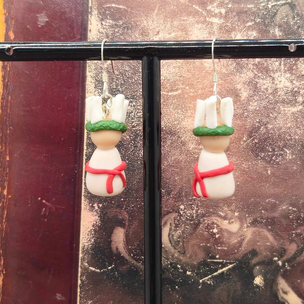 Örhängen med liten lucia