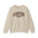Coffee Weather Sweatshirt, Unisex Coffee Weather Sweatshirt, Coffee Lover Gift in Sand