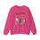 Thumbnail: Nostalgic Cozy Christmas Sweatshirt, Vintage Christmas Themed Sweatshirt in Heliconia