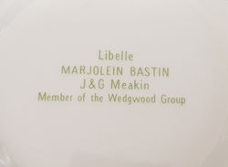 Libelle Water Jug Backstamp