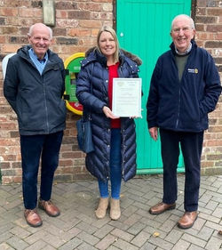 Rotary Club of Ironbridge Councillor Carolyn Healy receiving Community & Vocational Servic