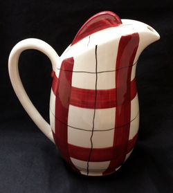 Habitant Red Coffee Pot Back