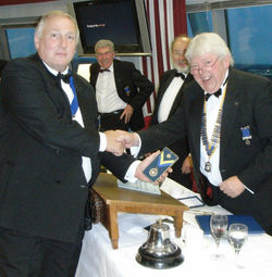 Cannock RC Alan Holdcroft receiving his PHF May 2010