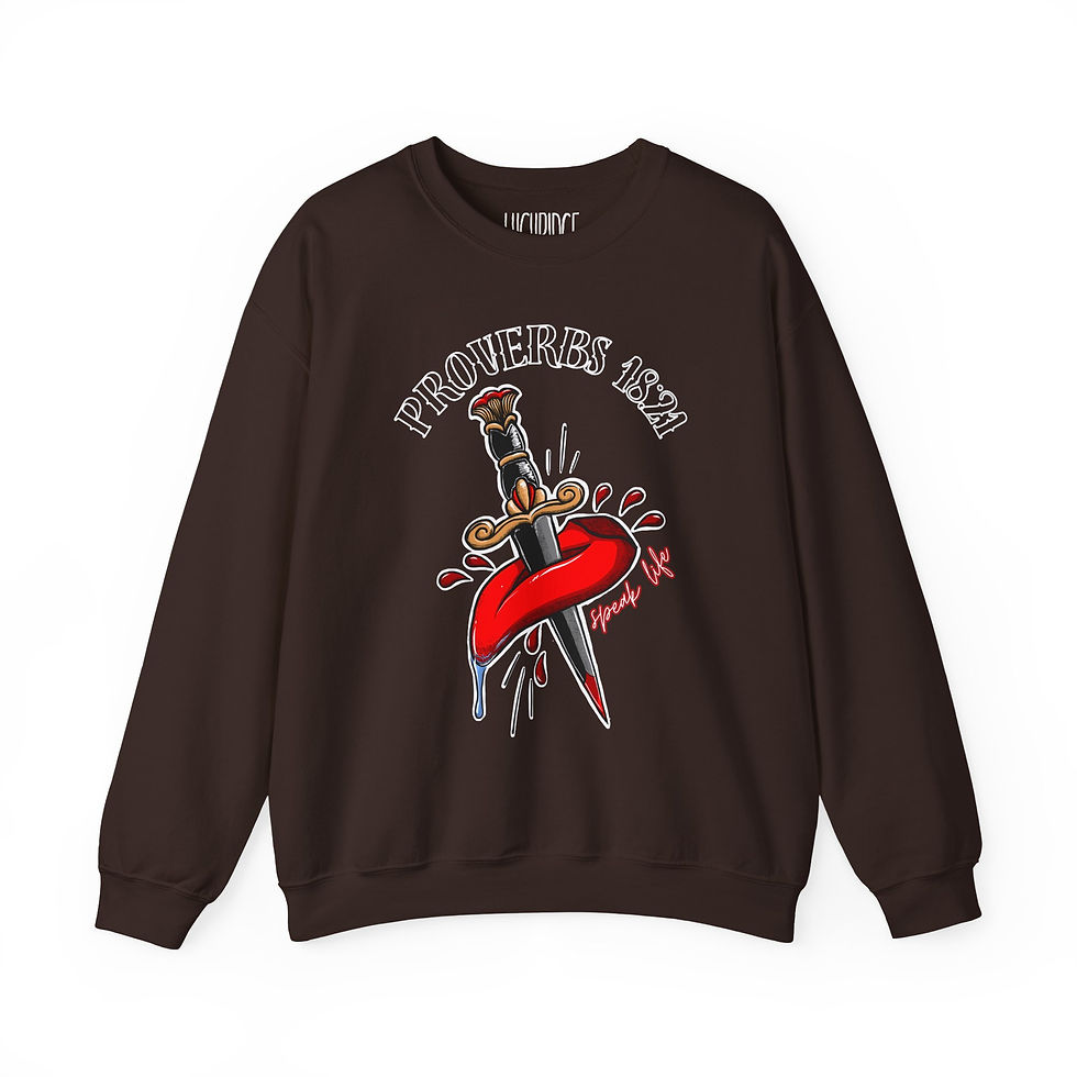 Thumbnail: Proverbs 18:21 - Crewneck Sweatshirt