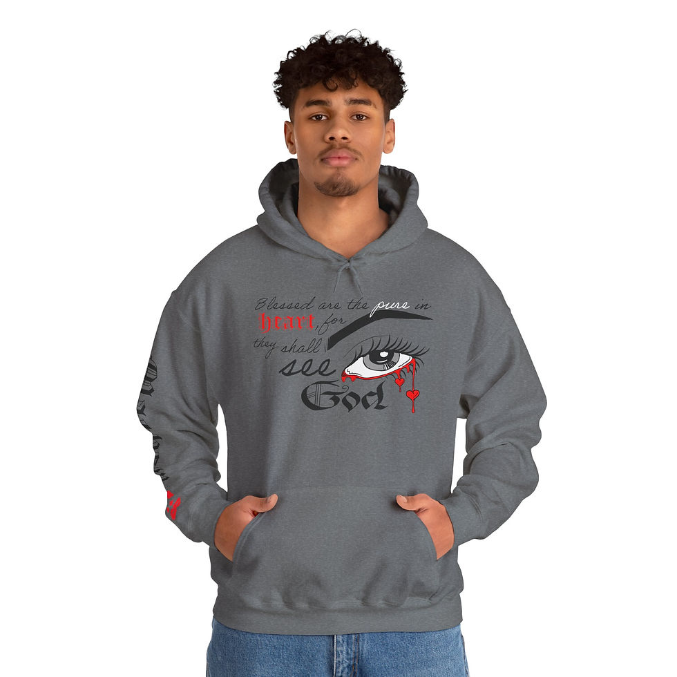 Thumbnail: Mathew 5:8 - Hoodie Sweatshirt 