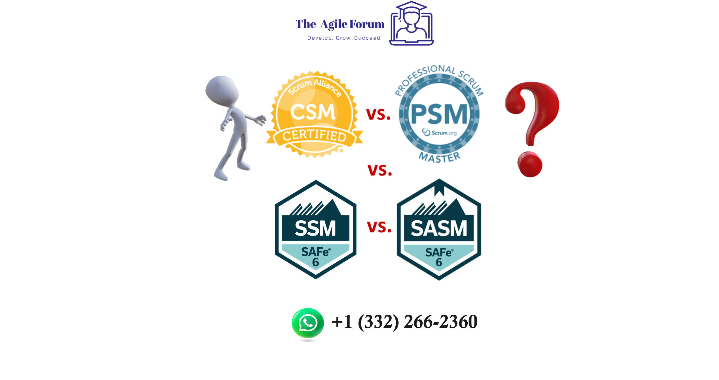 What is the difference between CSM, PSM SSM and SASM? which one i should choose ?