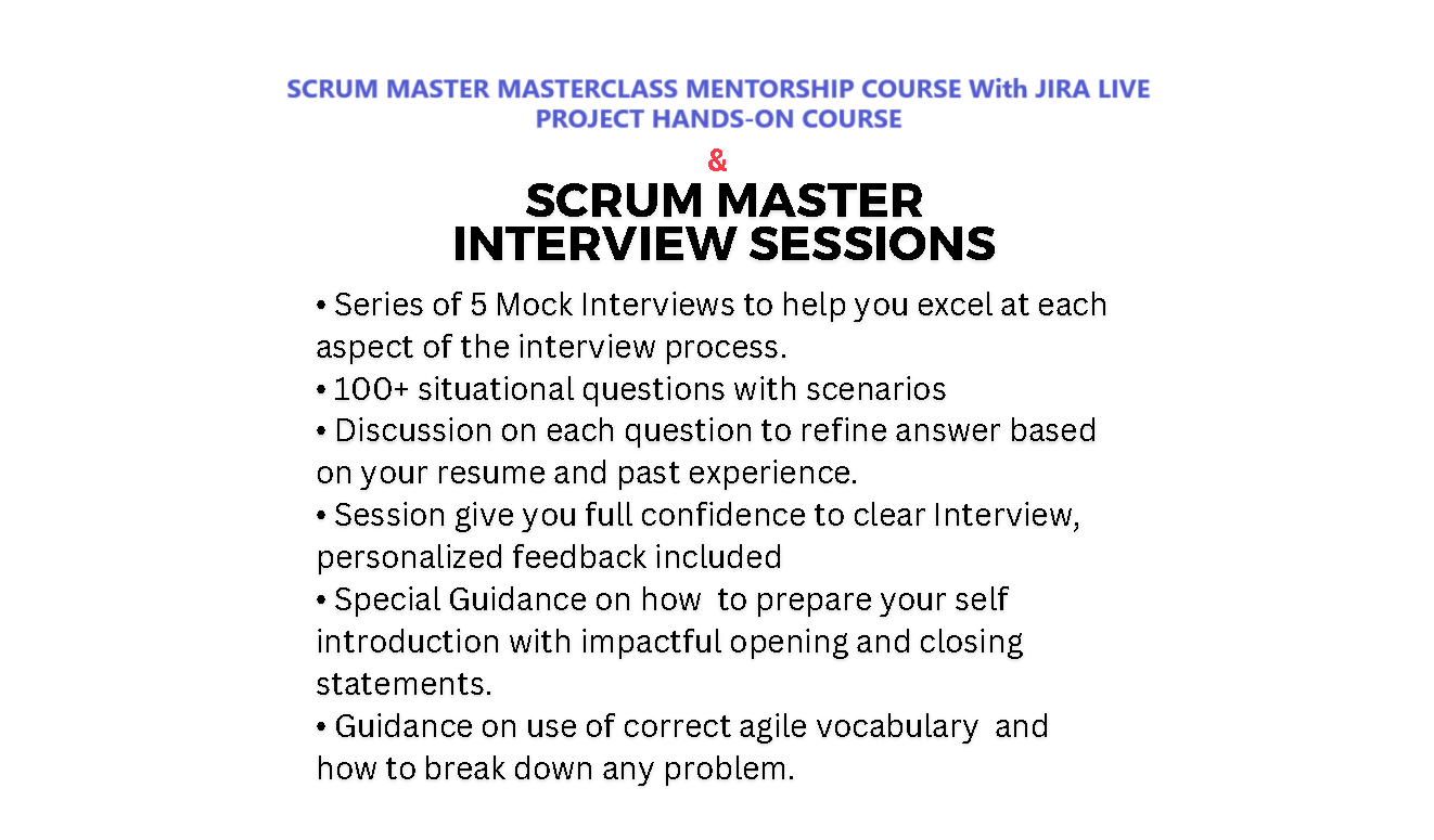 Combo4ScrumMasterMentorshipMasterclasswithInterviewSeries